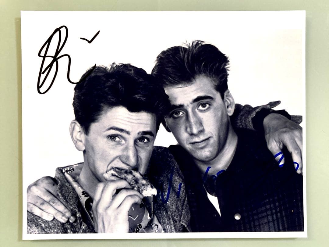 ニコラス・ケイジとショーンペン直筆サイン入り超大型写真…