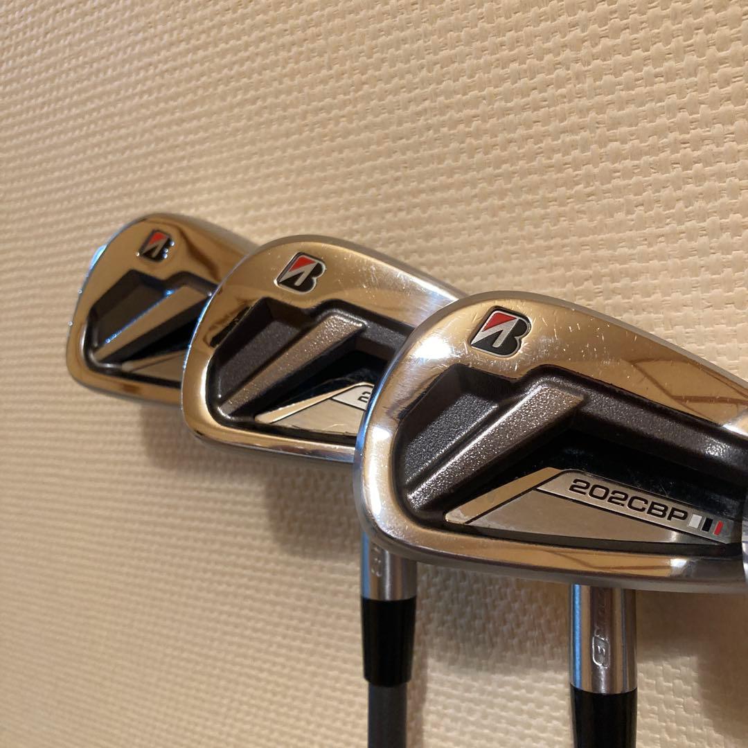 ブリヂストン ツアーB 202CBPアイアンセット6〜9.P 純正MCI 65S