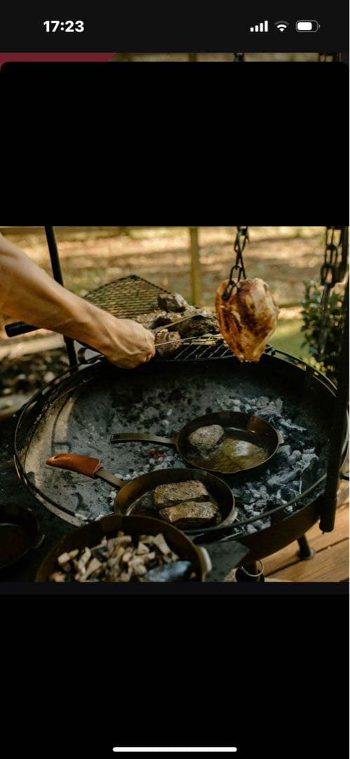 BAREBONES ベアボーンズカウボーイファイヤーピットグリル 30 BBQ