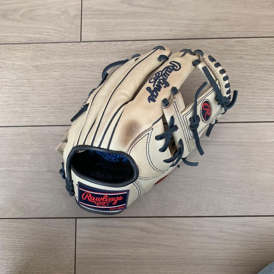 Rawlings 軟式野球グローブ クリーム色