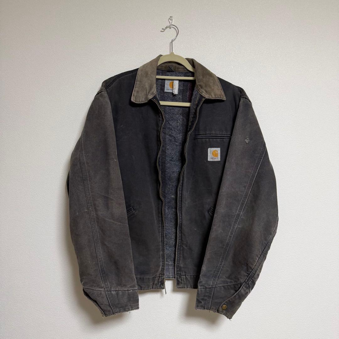 Carhartt デトロイトジャケット ダックジャケット フェード ブラック