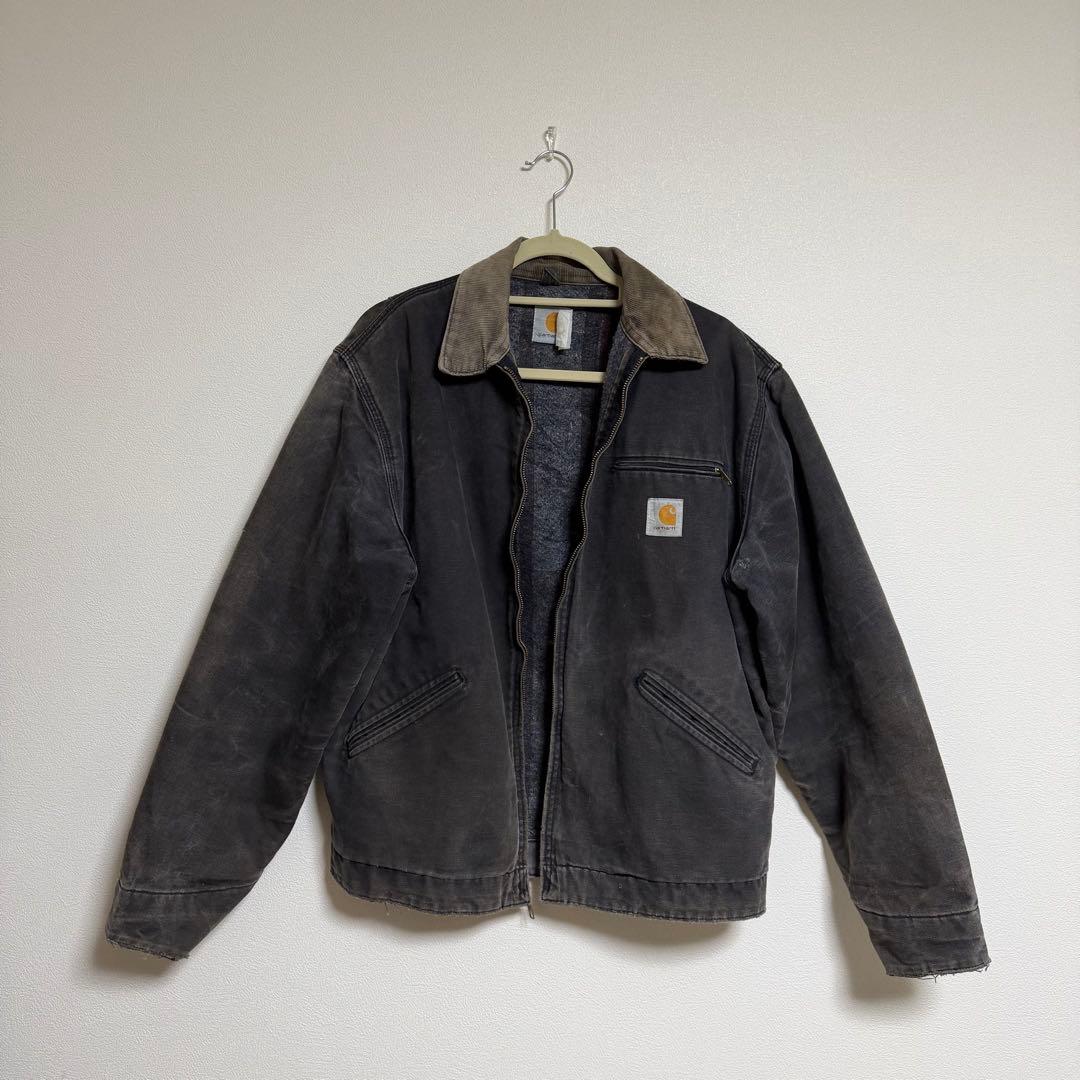 Carhartt デトロイトジャケット ダックジャケット フェード ブラック