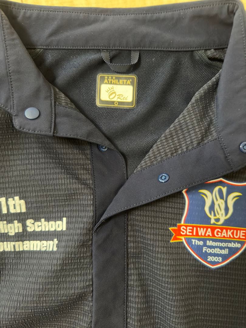 アスレタ　長袖　シャツ　襟付き　聖和学園　選手権