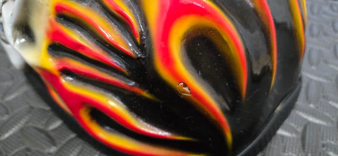 インテリア用　スカルマスク 2個セット カスタム ペイント フレイム