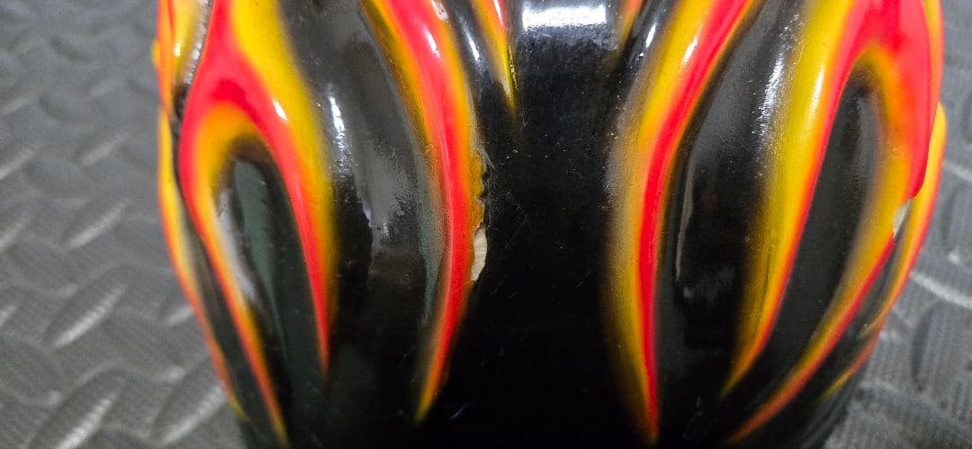 インテリア用　スカルマスク 2個セット カスタム ペイント フレイム