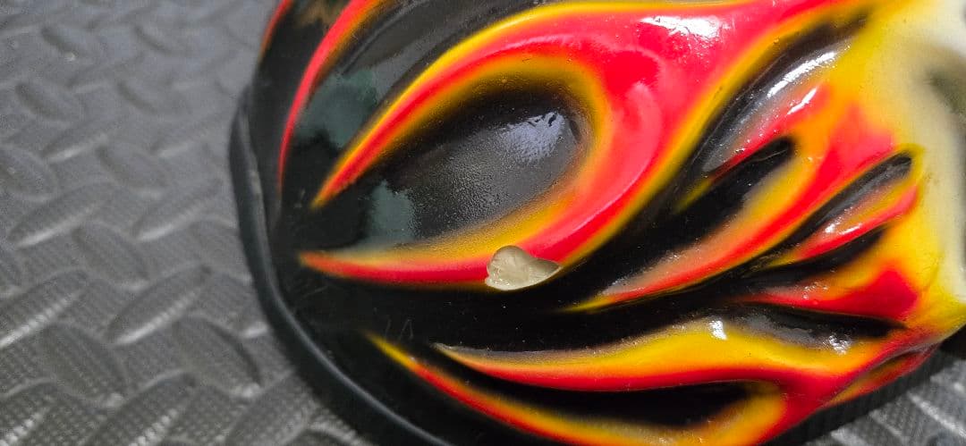 インテリア用　スカルマスク 2個セット カスタム ペイント フレイム