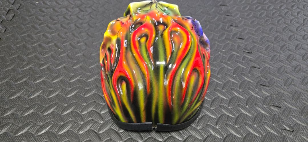 インテリア用　スカルマスク 2個セット カスタム ペイント フレイム