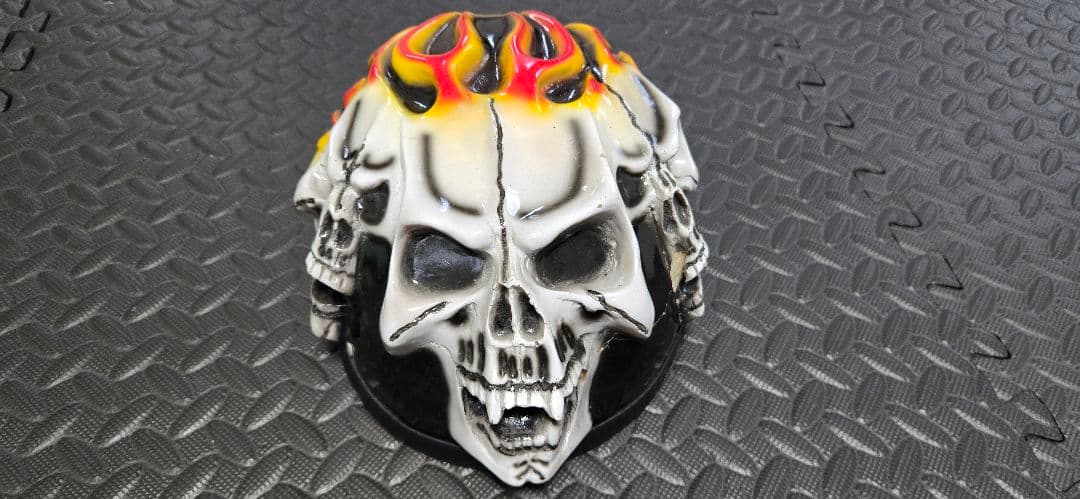 インテリア用　スカルマスク 2個セット カスタム ペイント フレイム