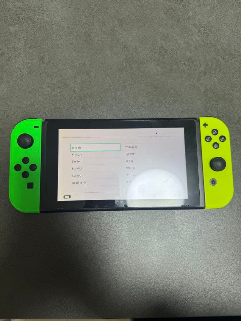 【ジャンク品】Nintendo Switch 本体 グリーン/イエロー