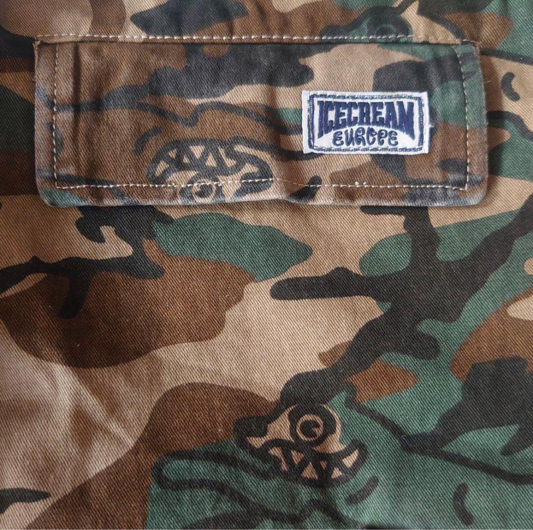 海外限定★ICECREAM BBC DOG カモフラ ショーツ Mサイズ