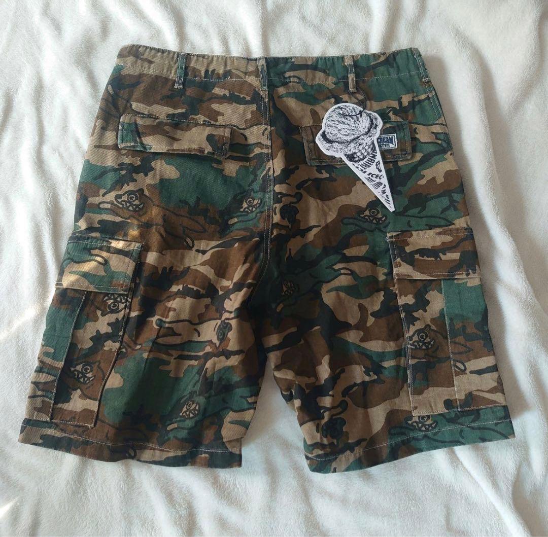 海外限定★ICECREAM BBC DOG カモフラ ショーツ Mサイズ