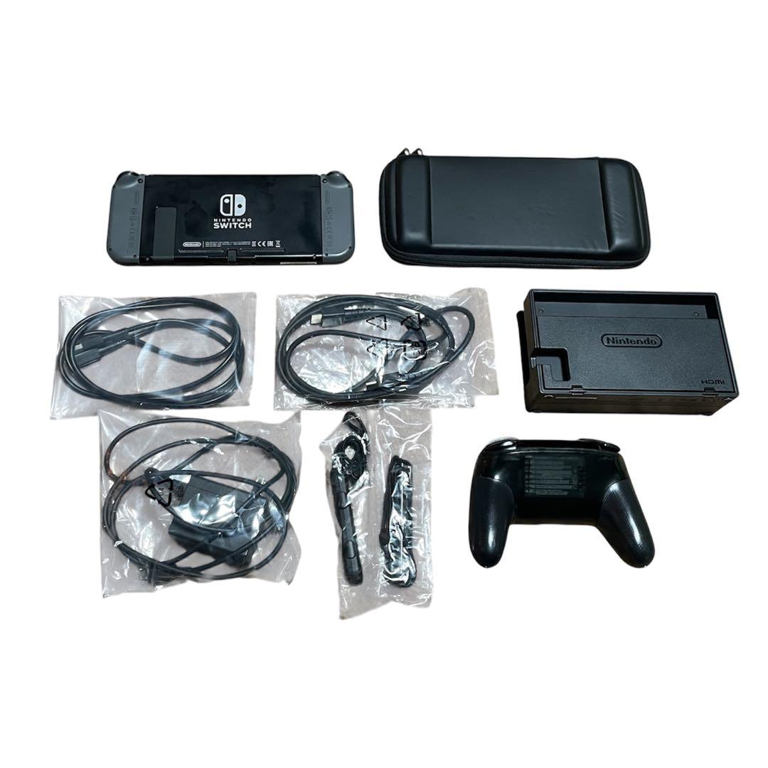 Switch本体セット グレー （Proコン・HORIグリップ・ケース付）