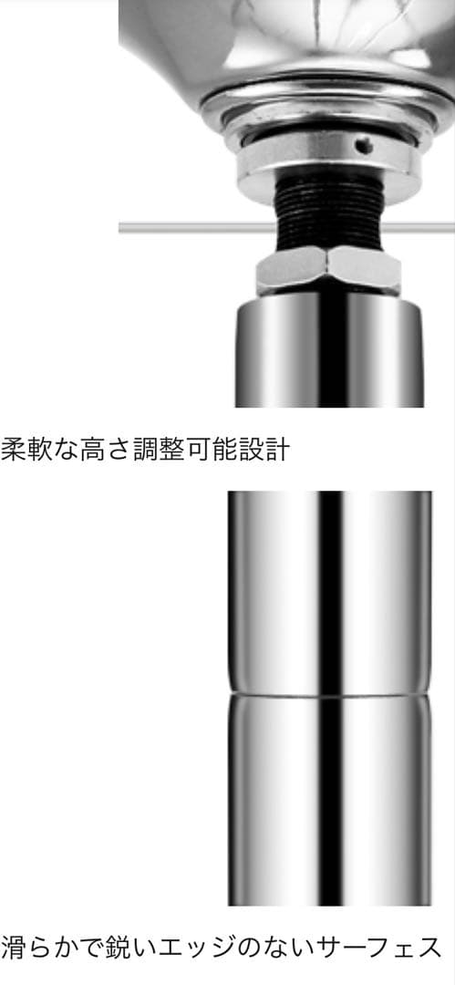 ポールダンス　練習用天井取り付け式ポール 2in1モード