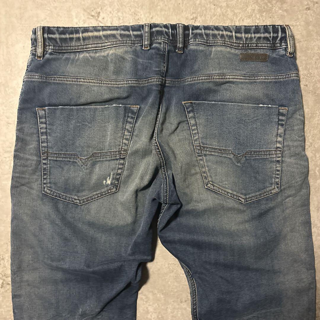 人気 DIESEL JOGGJEANS KROOLEY デニム 36 ダメージ