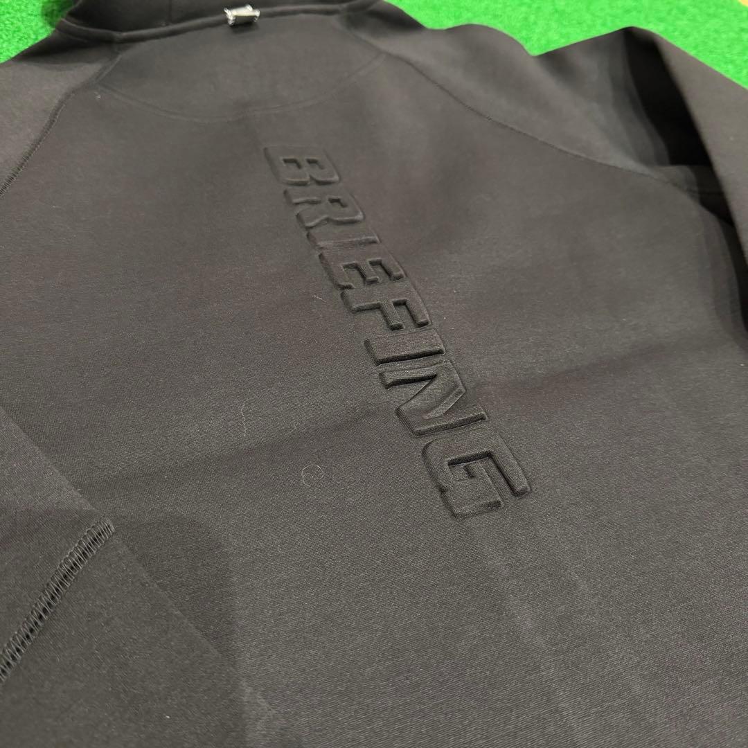 【秋冬仕様】 ブリーフィング3D ロゴパーカーブラックS BRIEFING