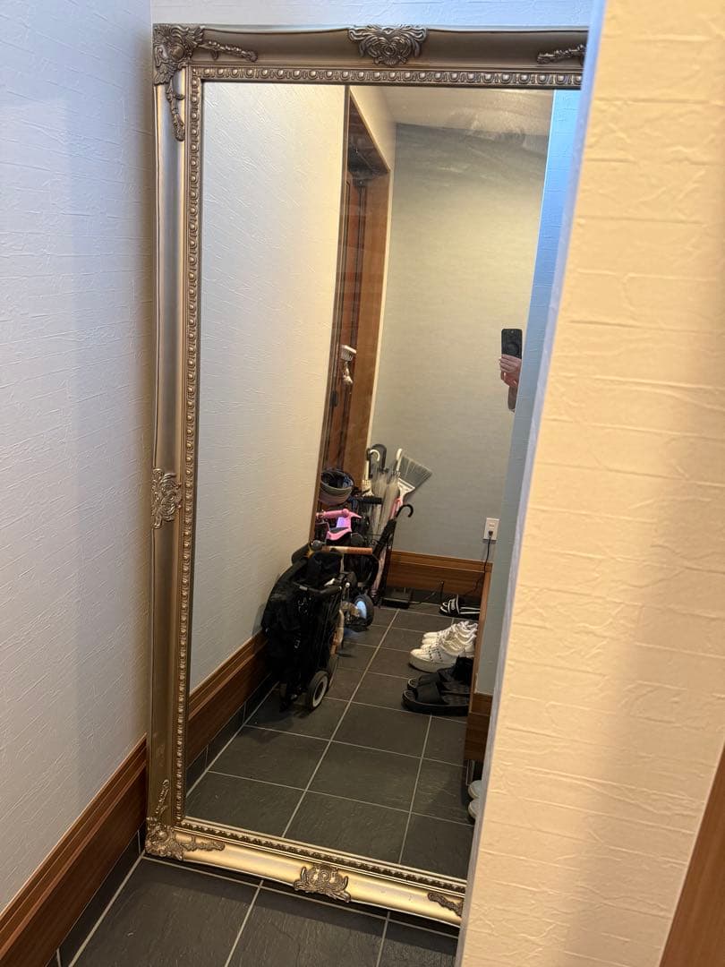 【fifi】全身鏡 アンティーク調ミラー 180×90cm