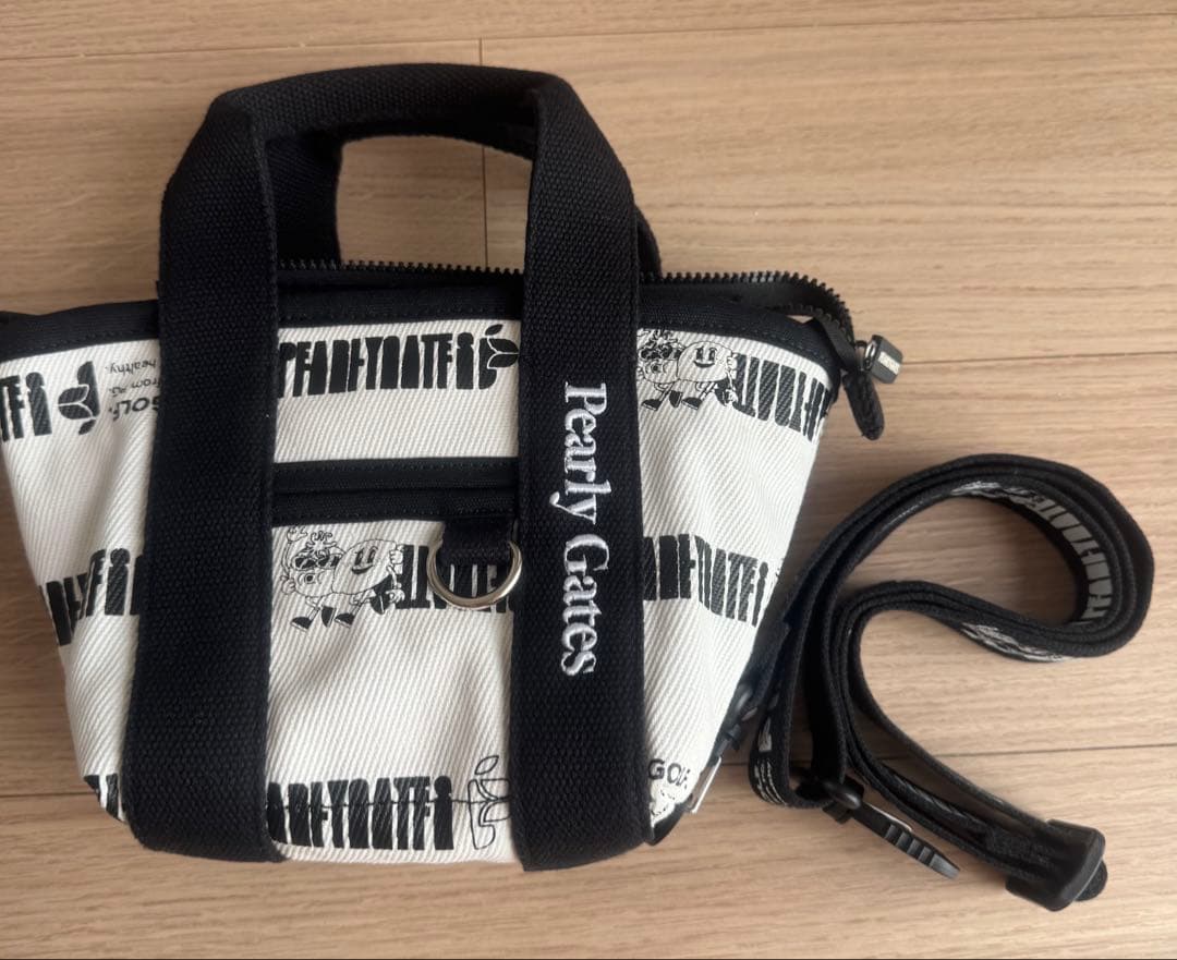 PEARLY GATES パーリーゲイツ ゴルフ ボーダー柄カートバッグ