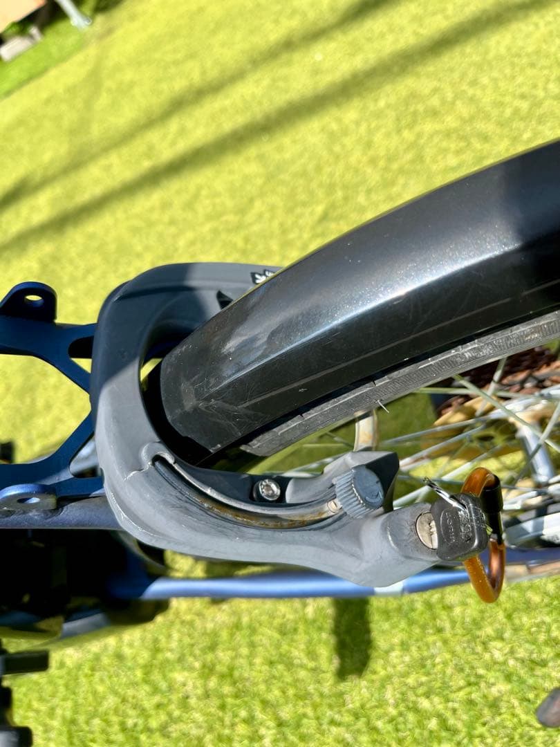 ペルテック電動アシスト自転車　TDN-206 マットネイビー　大容量12AH付き