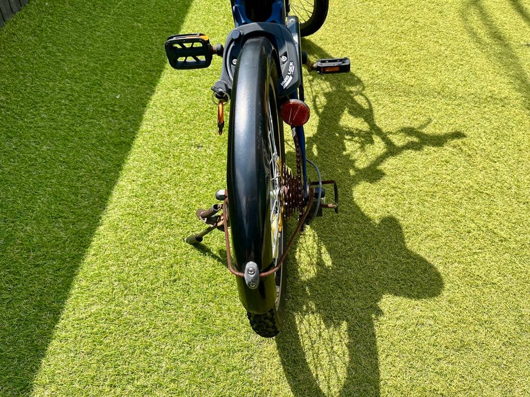 ペルテック電動アシスト自転車　TDN-206 マットネイビー　大容量12AH付き