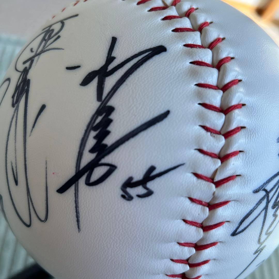 読売巨人軍 ２００２年優勝記念ジャンボ直筆貴重サインボール直筆１２名最終価格