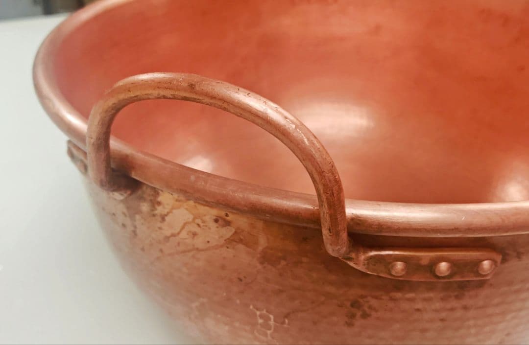 【特大 槌目仕上げ】製菓製パン用 銅鍋 φ45cm プロ仕様 業務用 本格道具