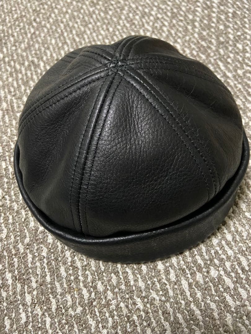 ニューヨークハット　レザー　サグ　ブラック　黒色　New York Hat