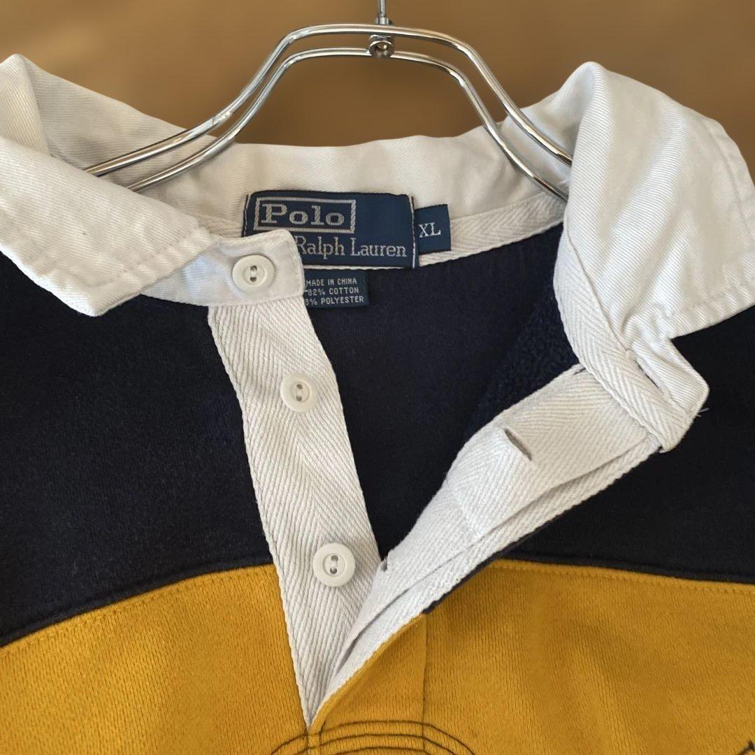 90s ラルフローレン　ラガーシャツ　size:XL美品　常田大希