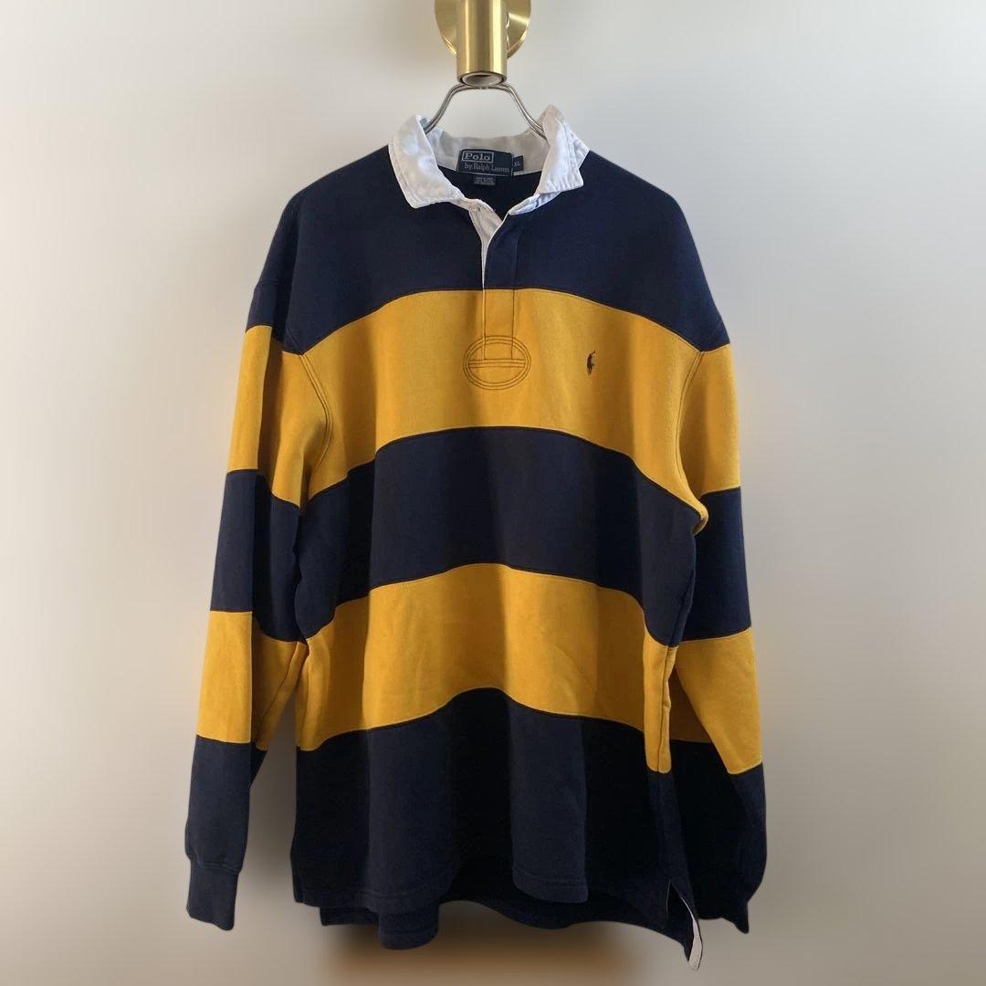 90s ラルフローレン　ラガーシャツ　size:XL美品　常田大希