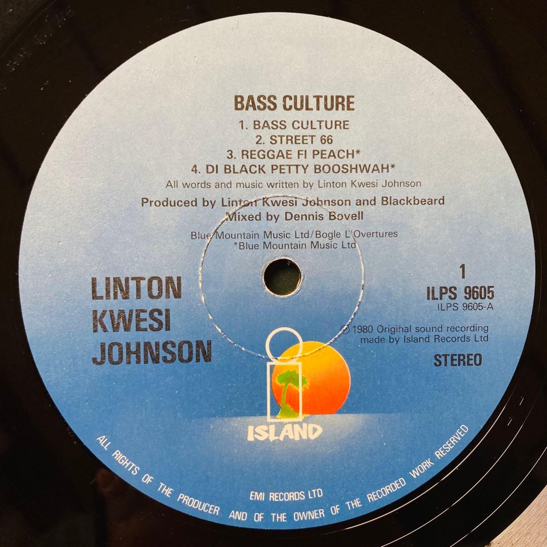 LP盤 LINTON KWESI JOHNSON - BASS CULTURE