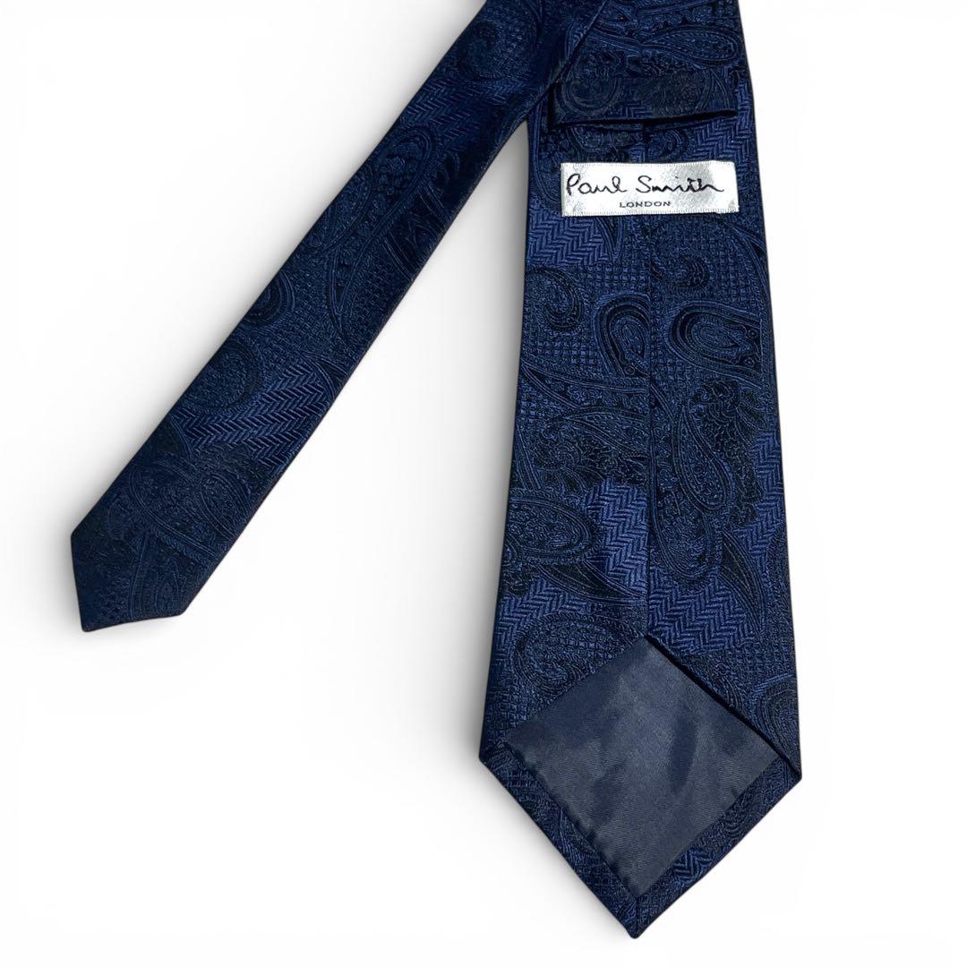 【新品】Paul Smith ポールスミス ネクタイ ペイズリー ネイビー