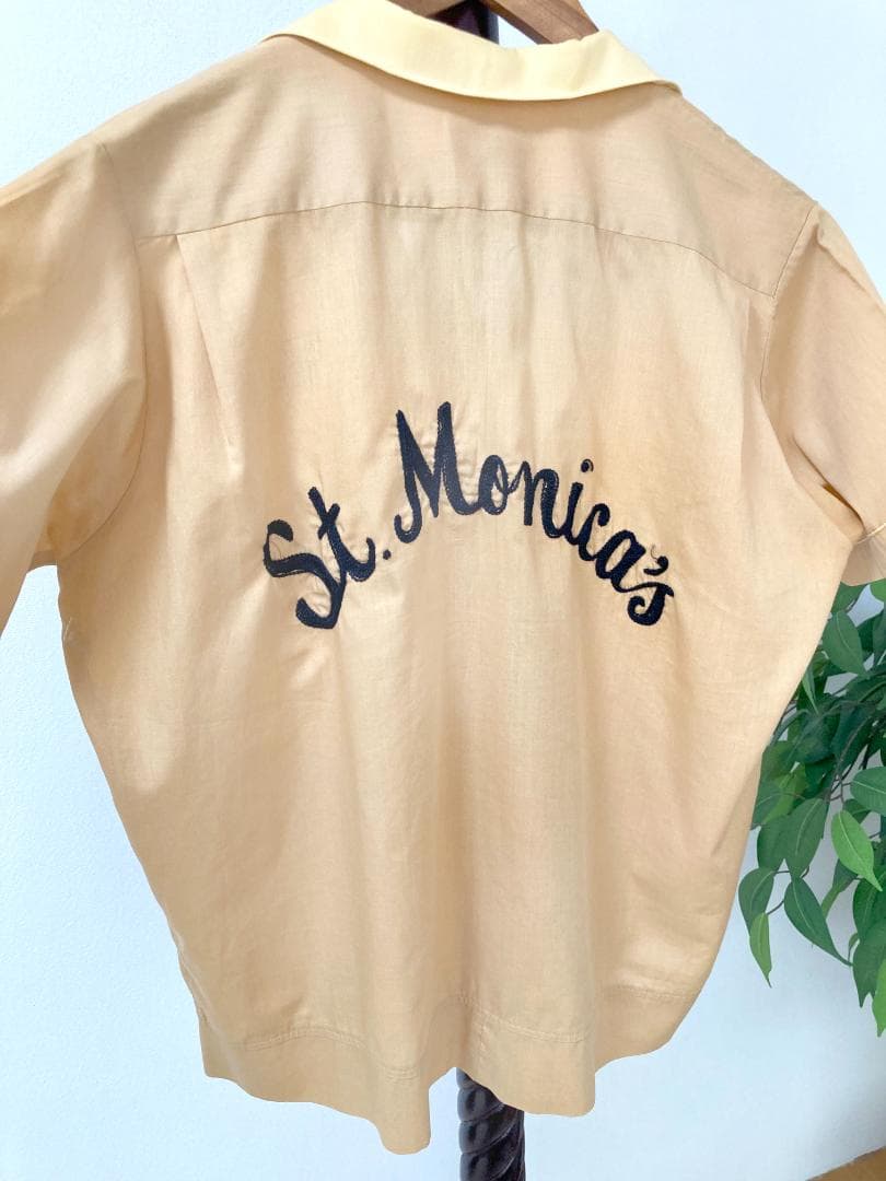 60s OLYMPIANレイヤードデザイン　ボーリングシャツ