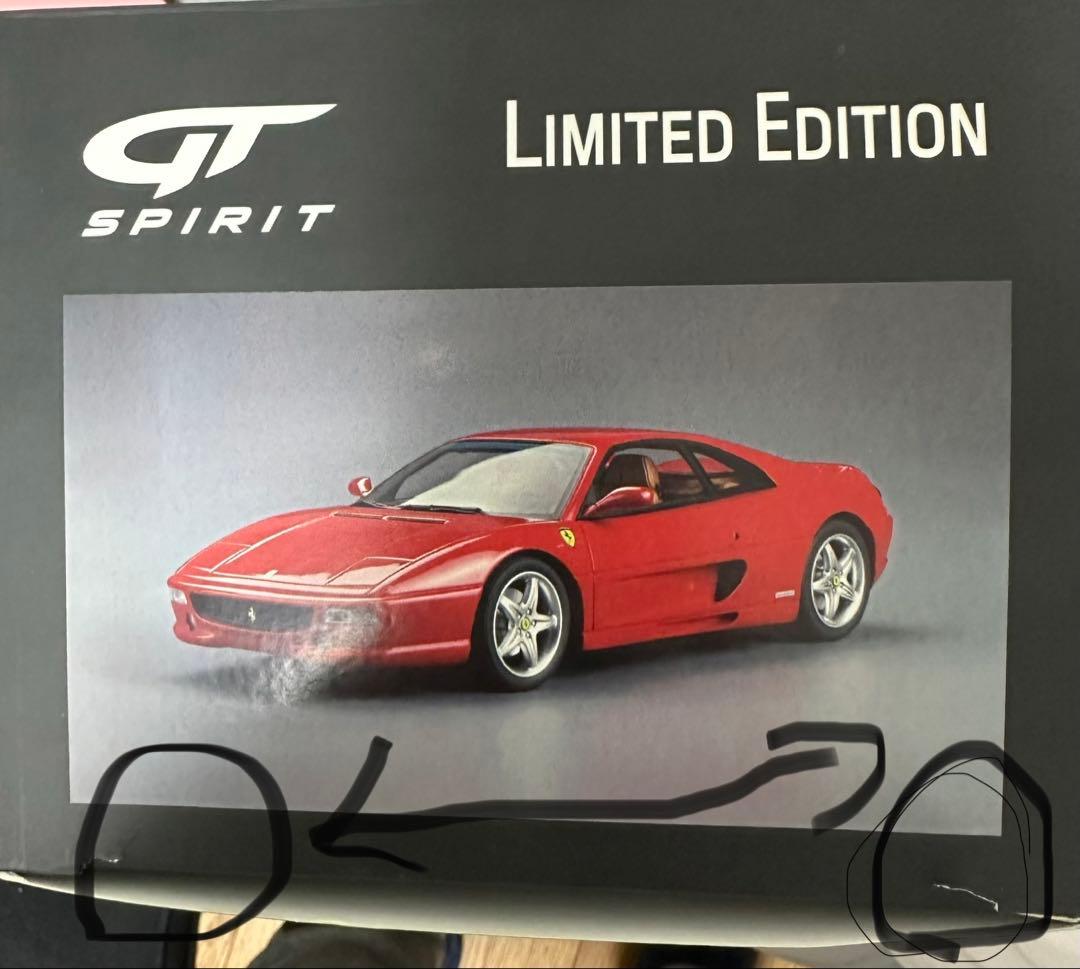 京商Ferrari F355 ミニカー 1/18 赤トミカフェラーリ付