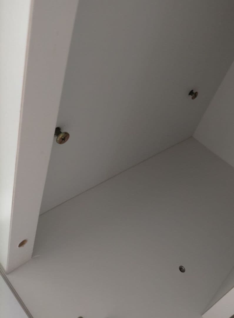 ニトリ　キッチンボード　アルミナ2 120KB WH 食器棚 上半分 白