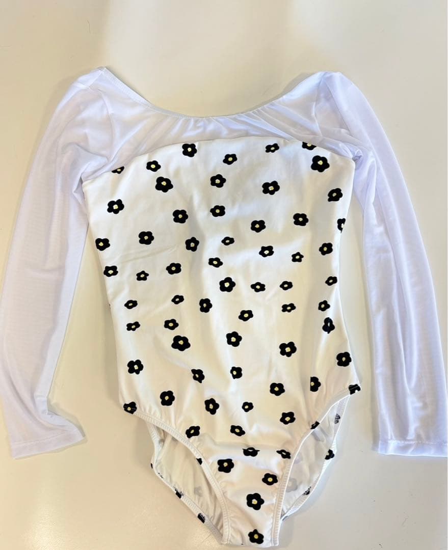 オリジナルレオタード　ホワイトデイジーM