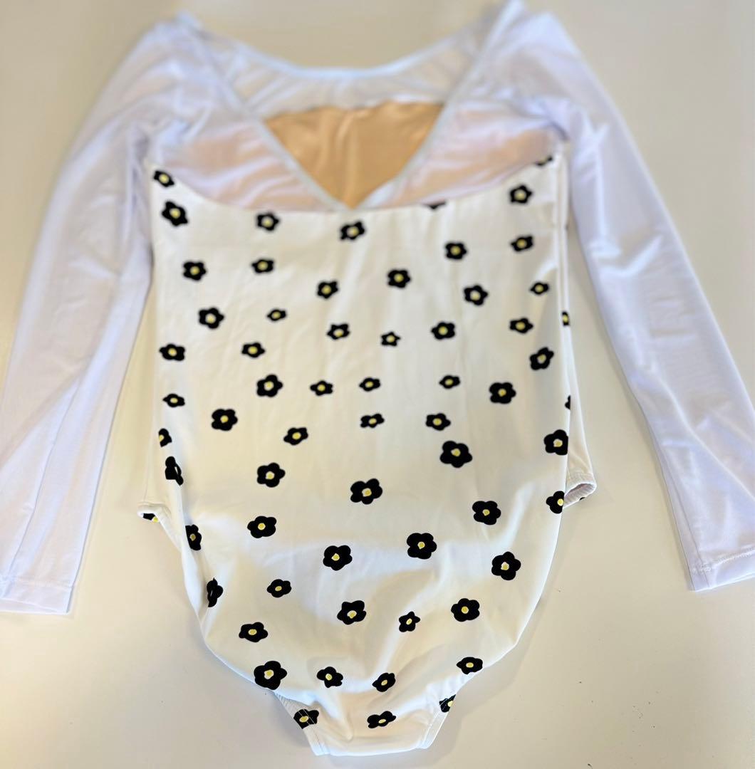 オリジナルレオタード　ホワイトデイジーM