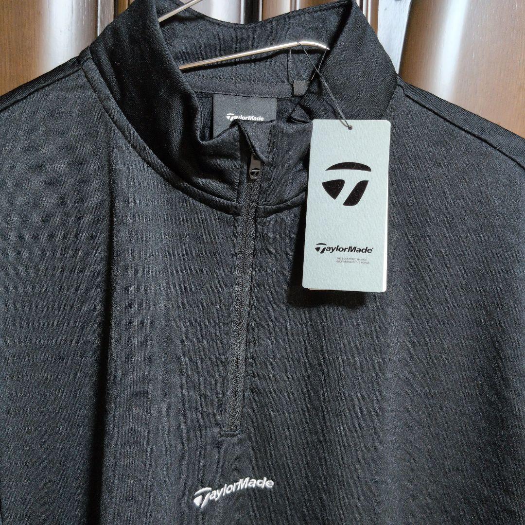 テーラーメイド ゴルフ:メンズ:Lサイズ:フリースライニングハーフジップ / 黒