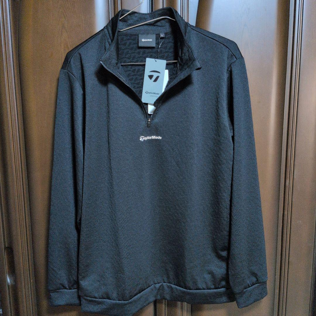 テーラーメイド ゴルフ:メンズ:Lサイズ:フリースライニングハーフジップ / 黒