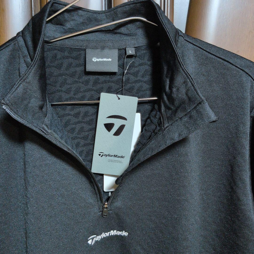 テーラーメイド ゴルフ:メンズ:Lサイズ:フリースライニングハーフジップ / 黒