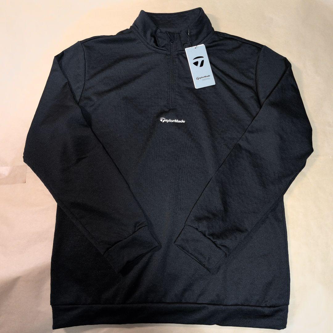 テーラーメイド ゴルフ:メンズ:Lサイズ:フリースライニングハーフジップ / 黒
