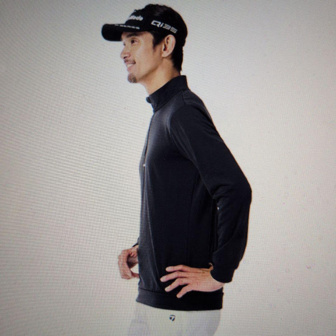 テーラーメイド ゴルフ:メンズ:Lサイズ:フリースライニングハーフジップ / 黒