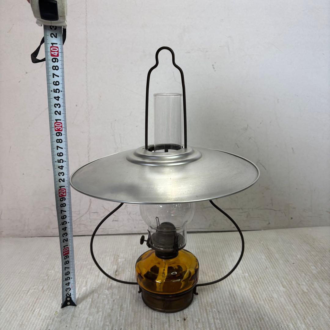 北一硝子　アンティーク　オイルランプ　ランタン