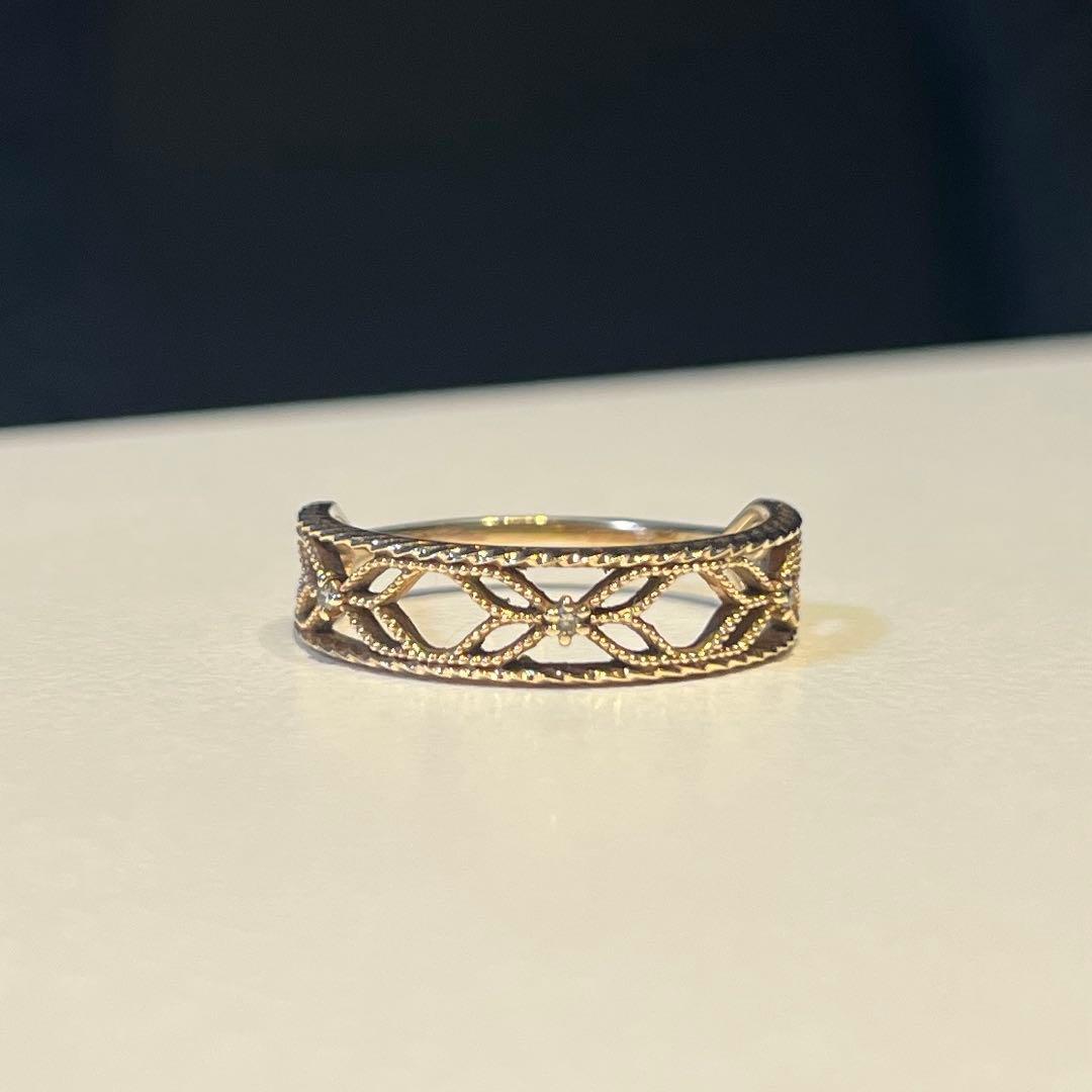 agate K10ダイヤモンドリング 13号（※14号）