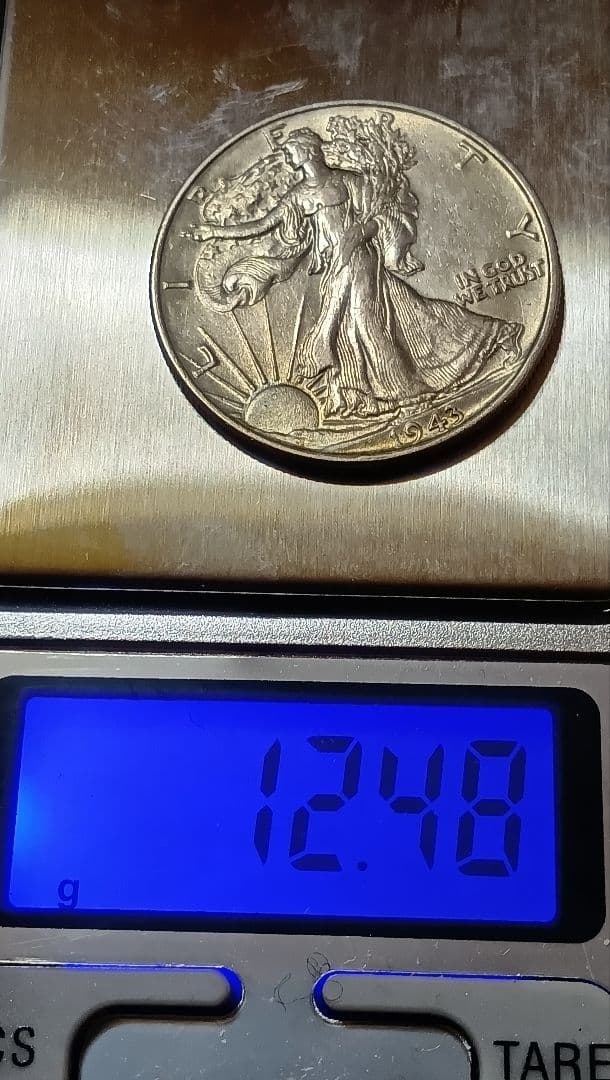 1943年 ウォーキング・リバティ ハーフダラー