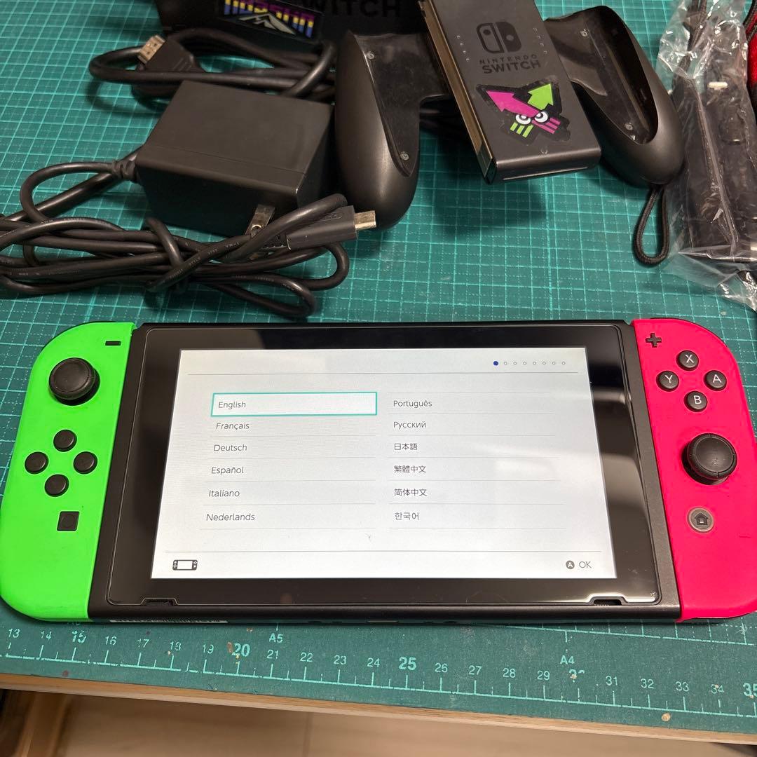 Nintendo Switch 本体 スプラトゥーンデザイン 動作確認済