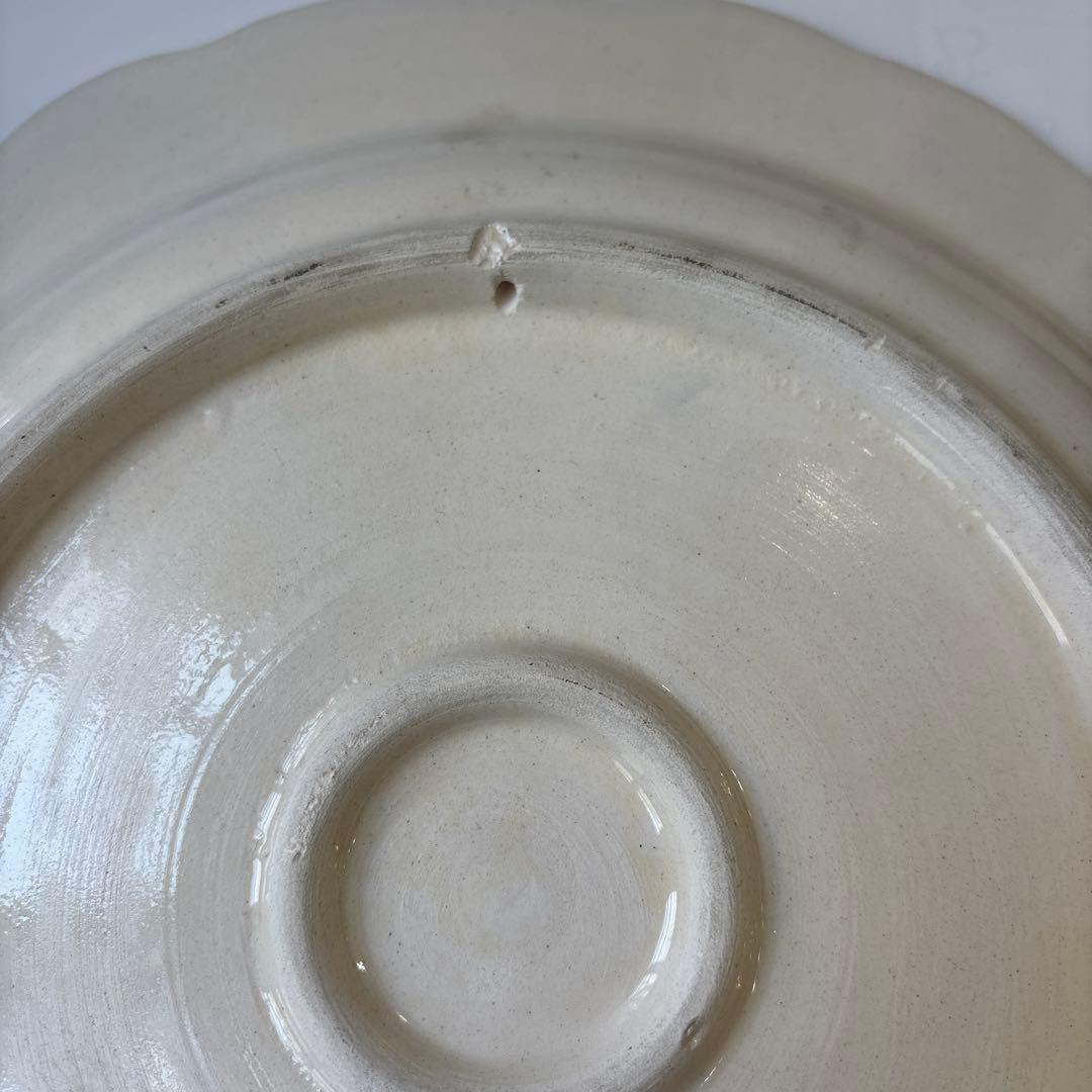 トルコ イズニック風 大皿 31cm ブルー花文様 ウォールプレート