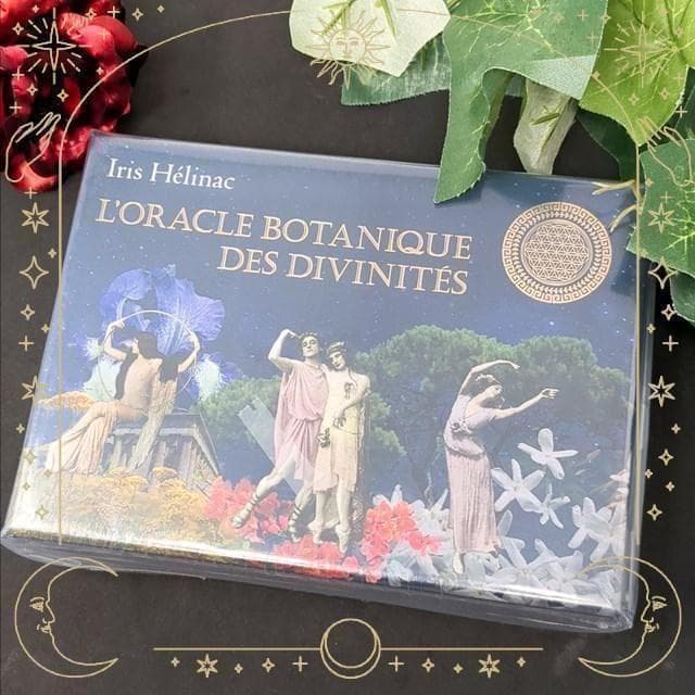 【正規品オラクルカード】フランス発の華麗な神々と植物のコラージュデッキ／金縁