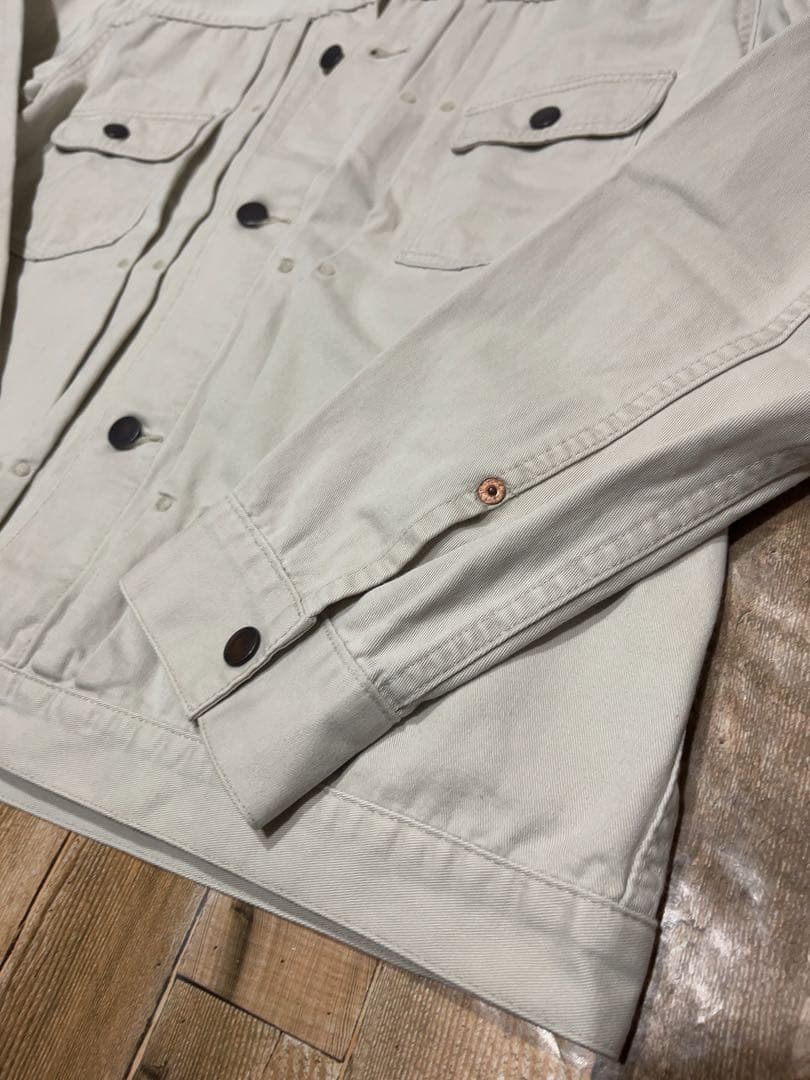 【定価4万円】Ron Herman 高級デニムジャケット ベージュ × XL