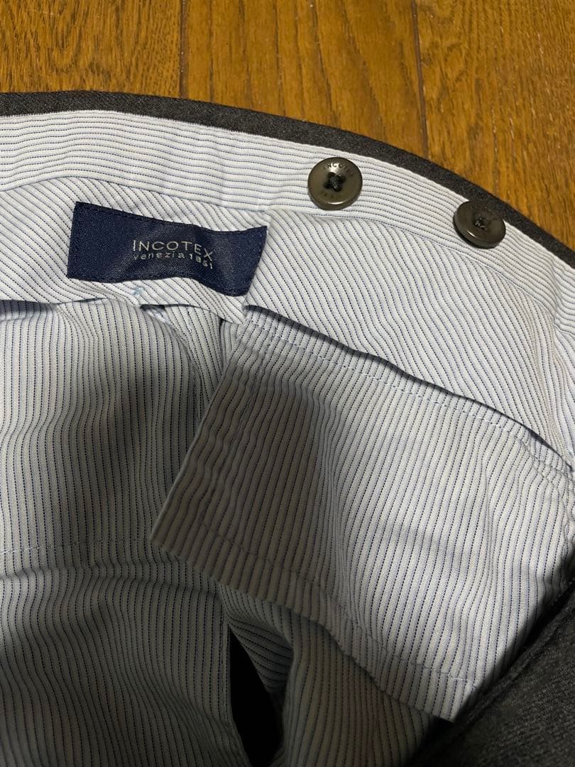 INCOTEX インコテックス ウールスラックス 46