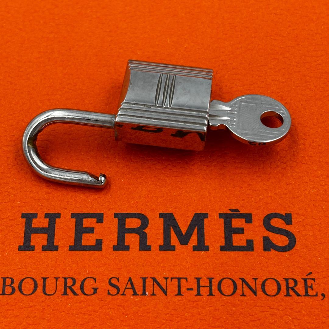 HERMÈS エルメス カデナ/南京錠 鍵セット No.104 美品 シルバー