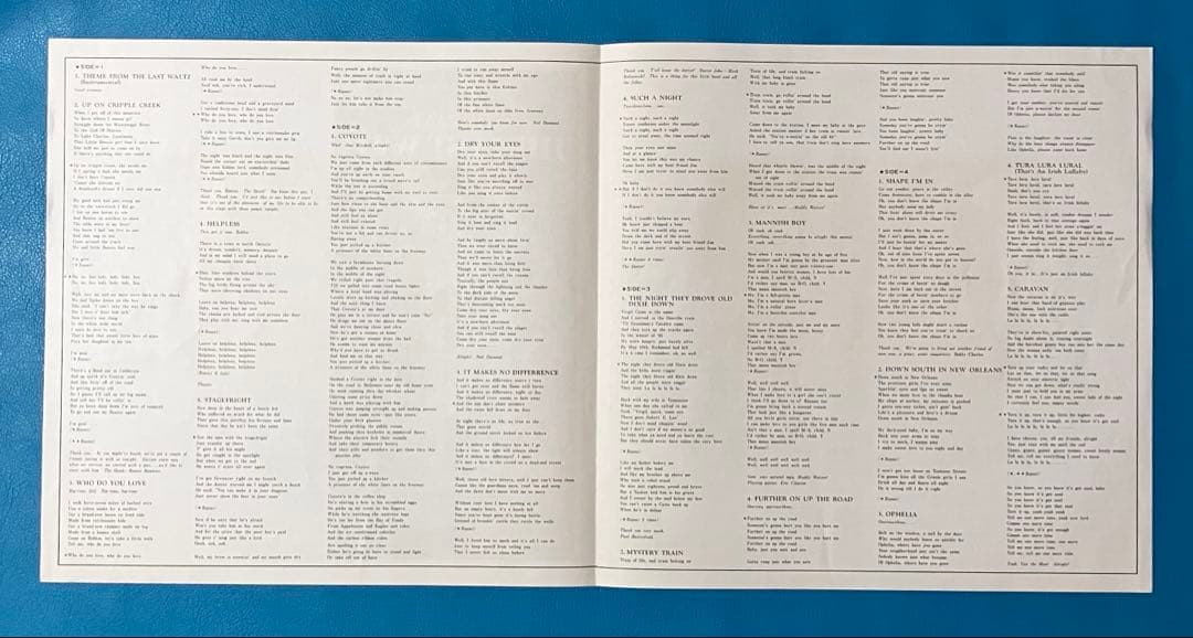 【見本盤LP】The Band =ザ・バンド/ 「The Last Waltz」